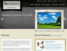 Tablet Screenshot of brockhausfuneralhome.com